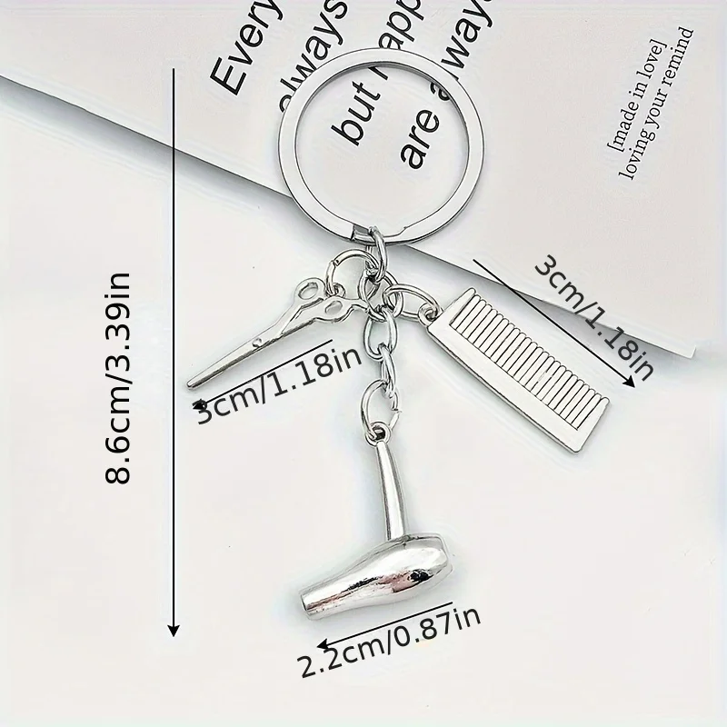 1개 패셔너블한 금속 열쇠고리, 모던한 열쇠고리 |   내구성 있는 금속