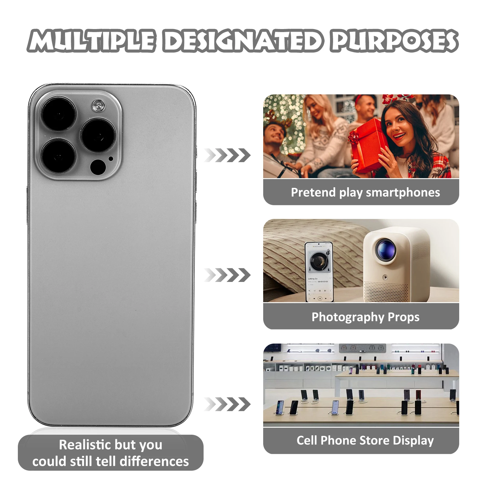 نموذج هاتف وهمي وهمي، يبدو وكأنها متوافق مع الهاتف الحقيقي مع هاتف 15 Pro max Titanium، لعرض متجر الهاتف الخليوي