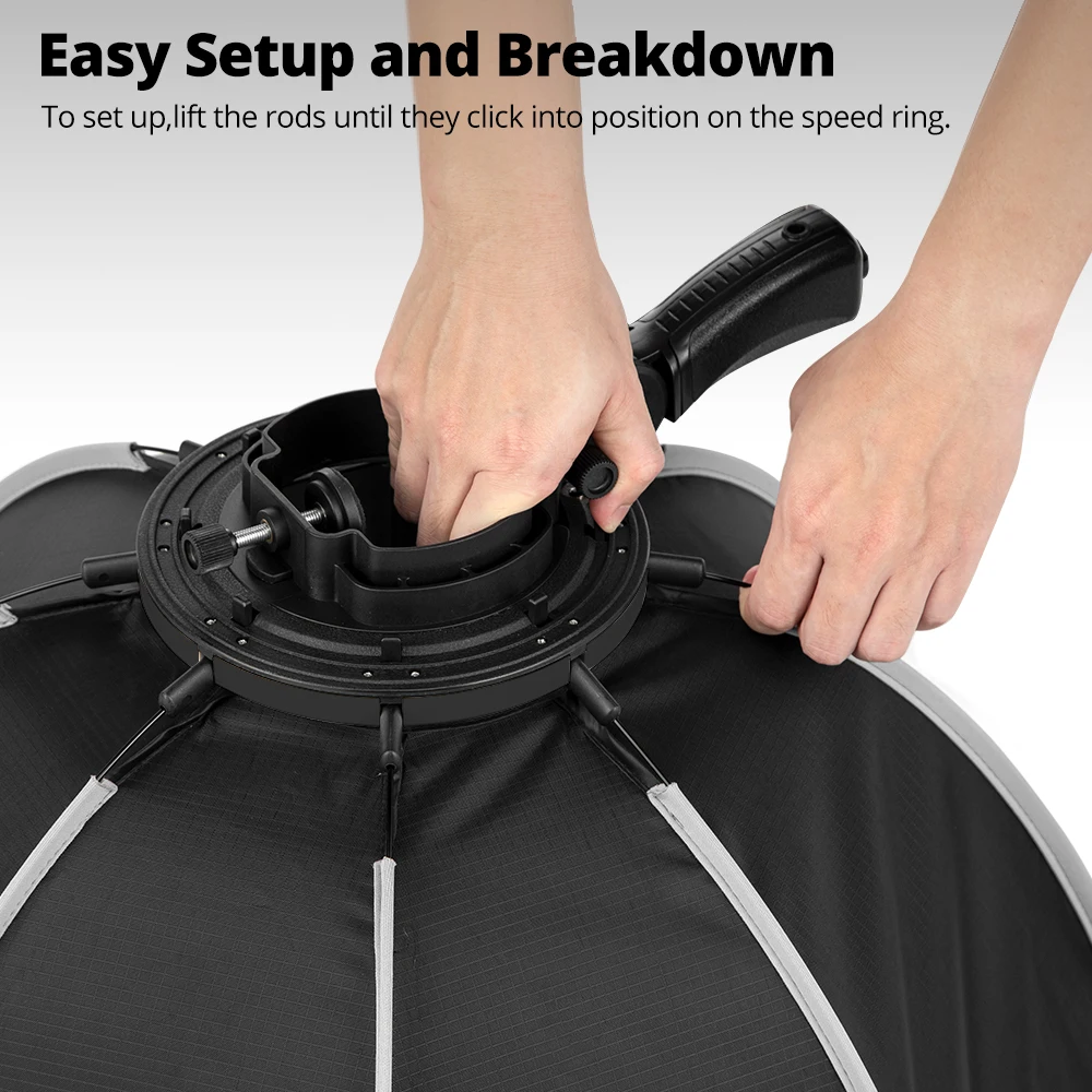 Ambitful 65cm 90cm Speedlite Portable Octagon Umbrella Softbox + Honeycomb Grid Outdoor Flash Soft Box for Godox yongnuo sidande