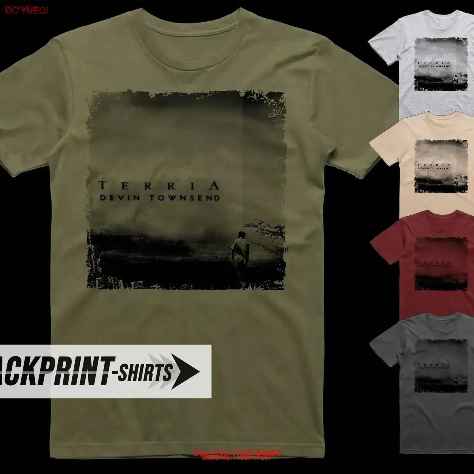 Devin Townsend Terria T Shirt cotton Men's all sizes S 5XL 18 colors band poster album cover vintage Washed Versatile Slightly