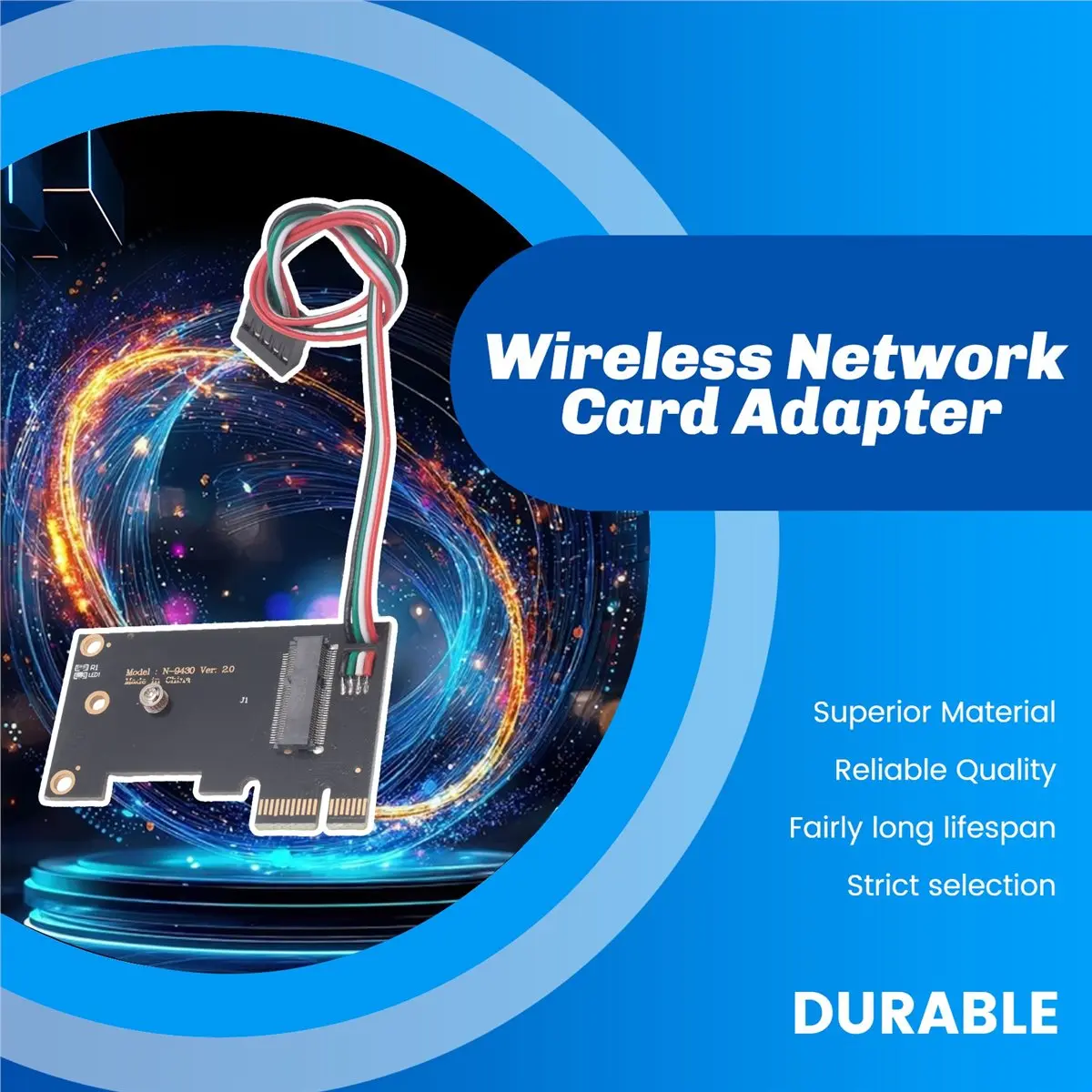 

Беспроводной сетевой адаптер (A26M) Bluetooth 5.1 WiFi 6 NGFF A/E-Key, адаптер для карт WiFi с разъемом M.2 NGFF Key-M NVME SSD для AX200