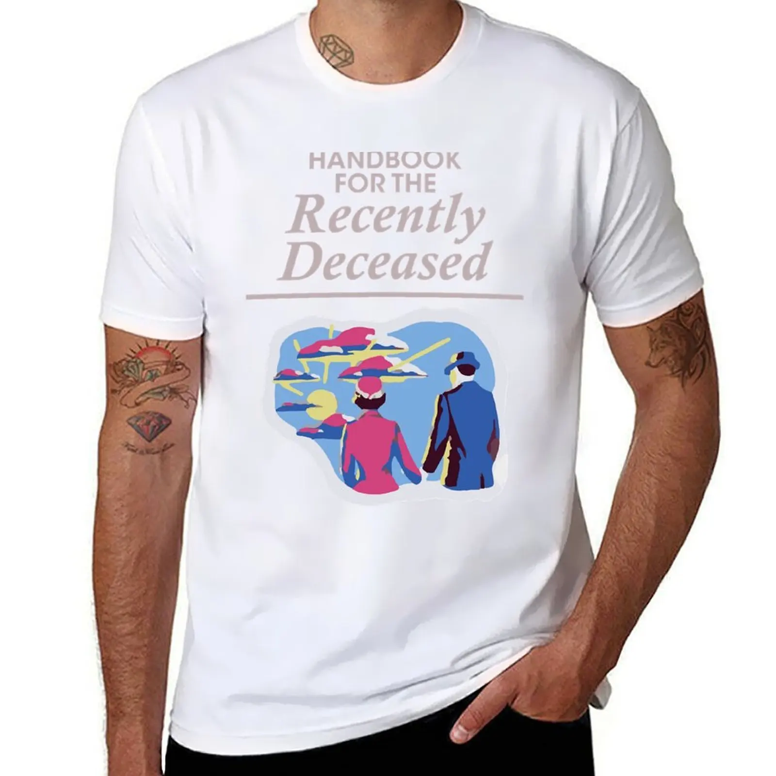 

Handbook For The Recently Deceased T-Shirt Urban Style Casual Short Sleeve Top