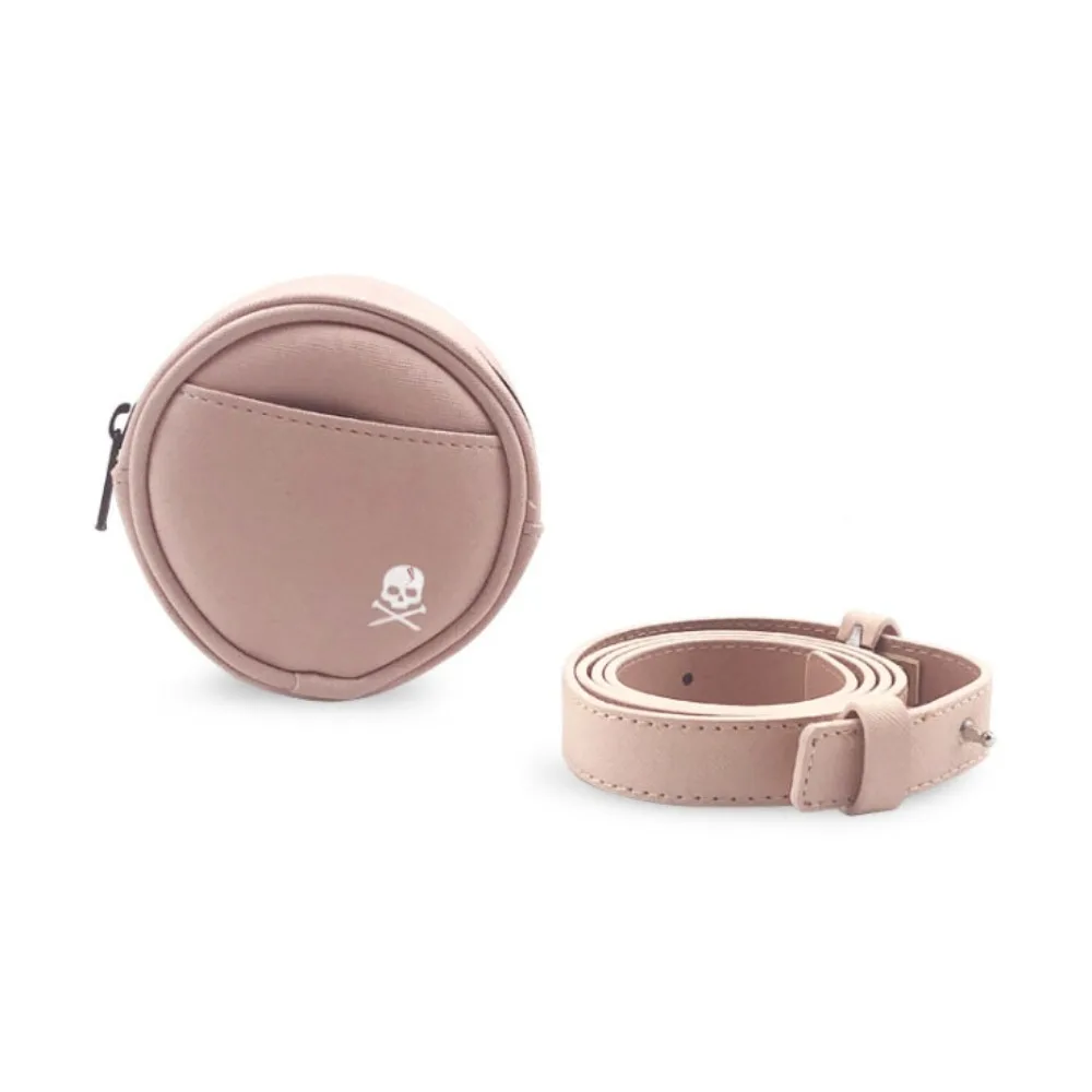 

Durable Leather Golf Waist Bag Tee Holder 4 Balls Capacity Golf Storage Case Protective Round Golf Ball Storage Clip Men/Women