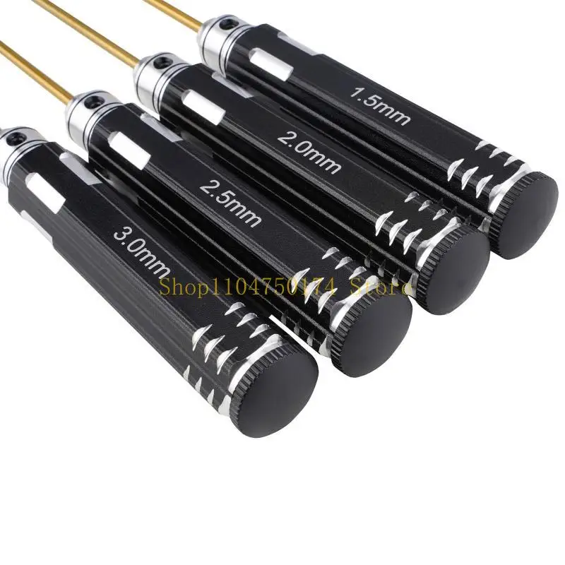 4 Pieces Screw Driver Set 1.5mm 2.0mm 2.5mm 3.0mm Hexagon Screwdriver RC Repair Tools for Helicopter Car Models Top Sale