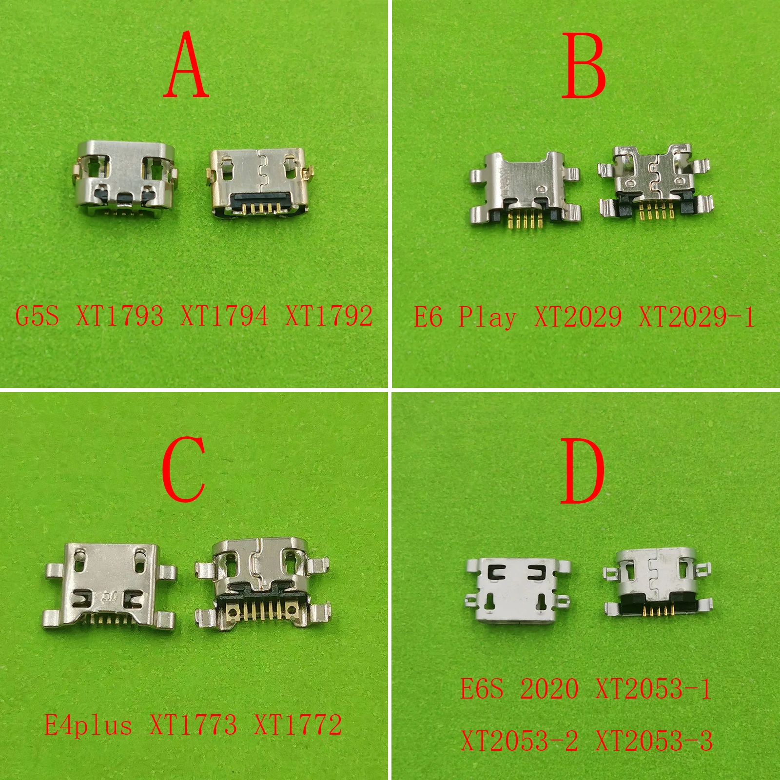 100Pcs USB Charger Connector For Motorola Moto E6S 2020 XT2053/E4 Plus XT1773/E6 Play XT2029-1/G5S XT1793 XT1794 Charging Port