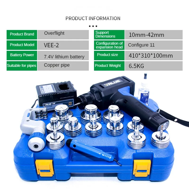Convient pour VEE-2 extenseur automatique électrique Tube de cuivre extenseur évasé climatiseur avec batterie au Lithium