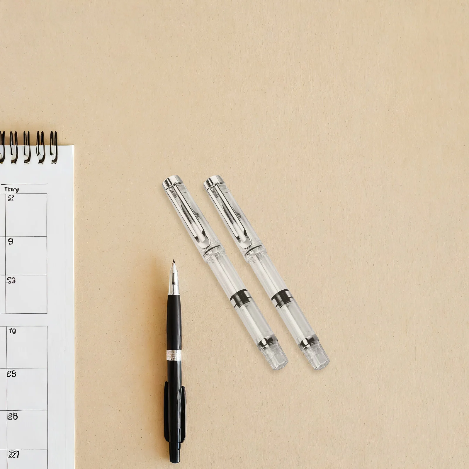 

3Pcs Plastic Brush Pens with Soft-Bristle Tip Large Ink Capacity Transparent Barrel for Easy Monitoring Perfect for Calligraphy