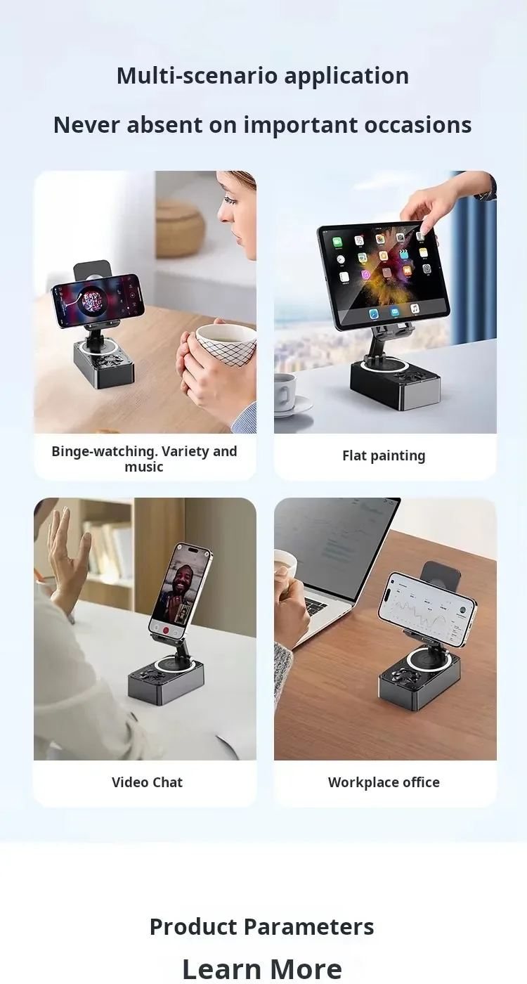 Bluetooth Speaker Adjustable Desktop Live Lazy Tablet Bracket Support Portable Wireless SpeakerNew Cell Phone Holder Stand image 6
