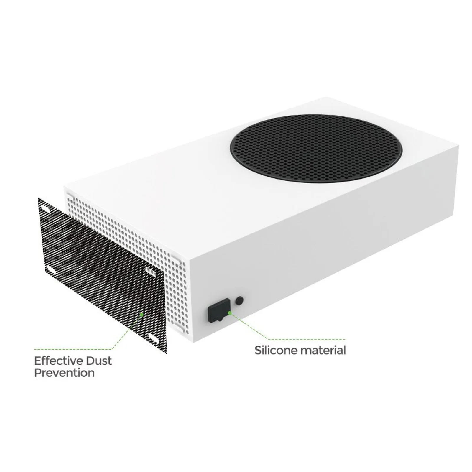 Dust Filter Cover 8 Silicone Dust Plugs Reusable 4 PVC Game Console Dust Filter Heat Dissipation for Game Console