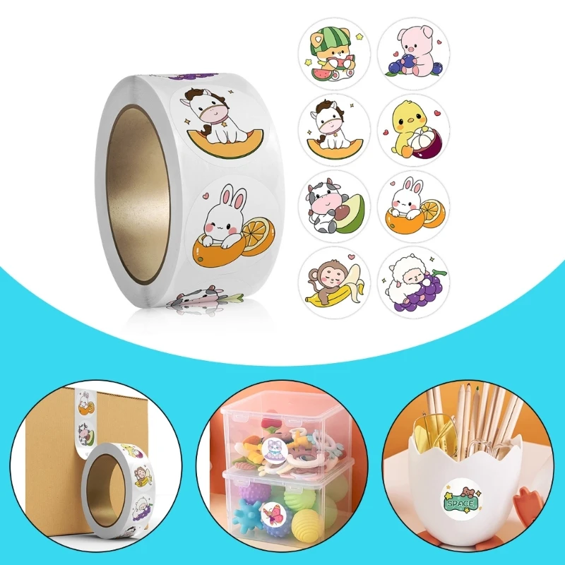 Pcs/Roll Cartoon Insect Stickers Animal Stickers Kids Rewards Stickers