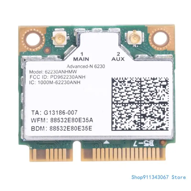 

Wireless Networking Card 62230ANHMW 2.4G/5Ghz 300Mbps Bluetooth-compatible WiFi Card for Laptops Desktop Drop shipping