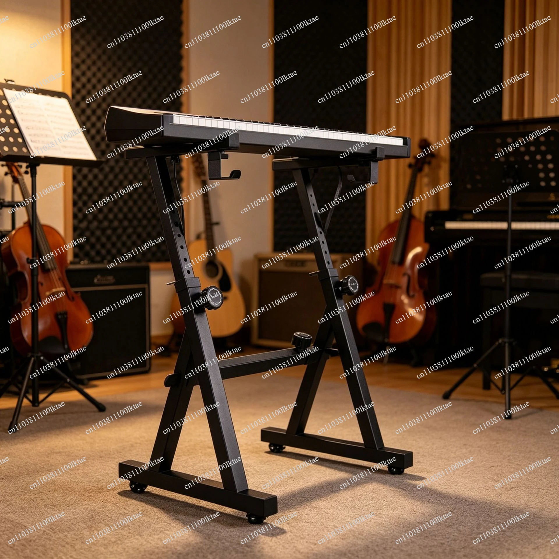 Bold Adjustable Lifting Electronic Piano Electric Universal Bracket Portable Folding Piano Stand