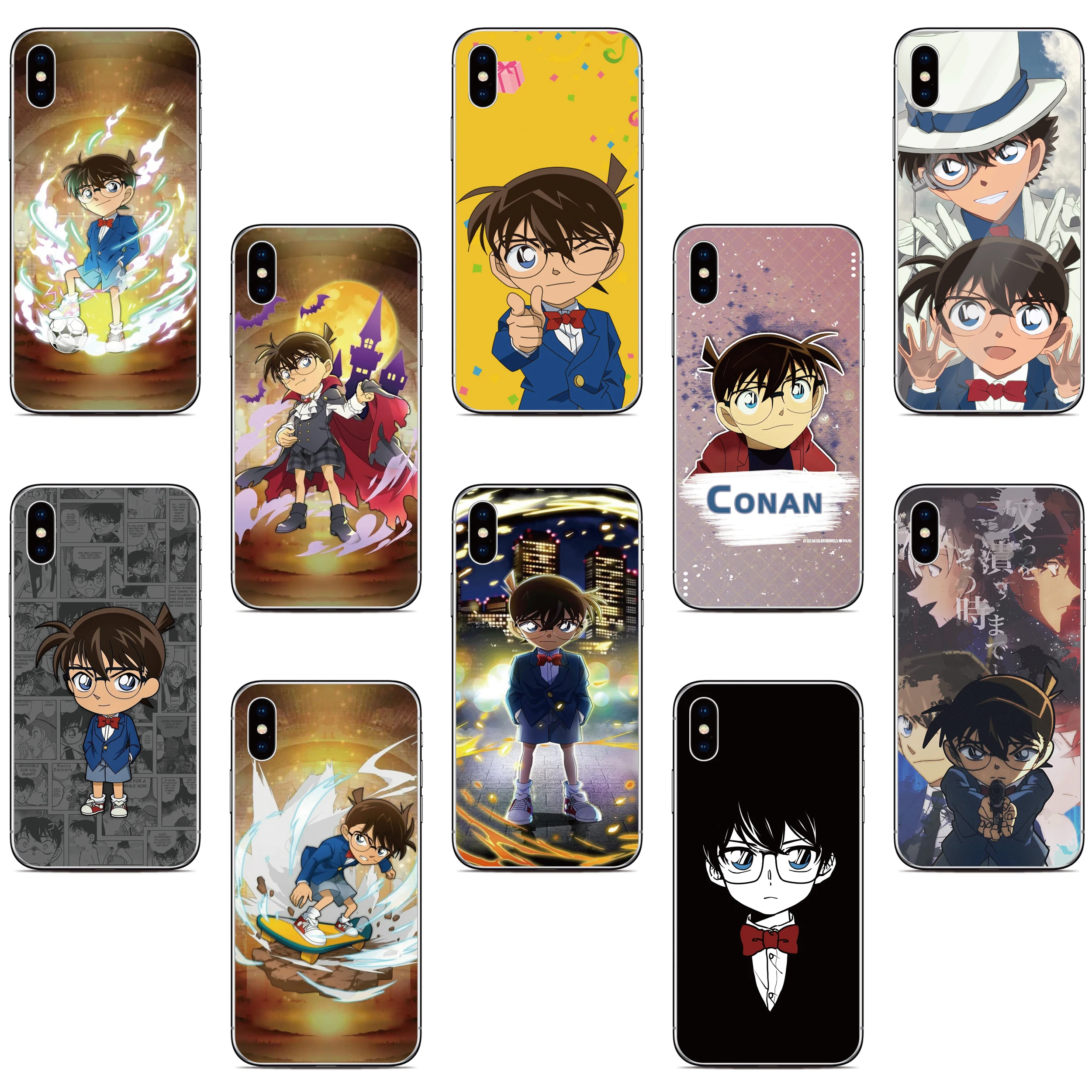 Detective Conan Phone Case For ZTE Blade A52 A72 A71 A51 A31 V40 V30 Vita L9 Axon 30 40 Nubia Red Magic 8 7 7S Ultra Z40 Cover