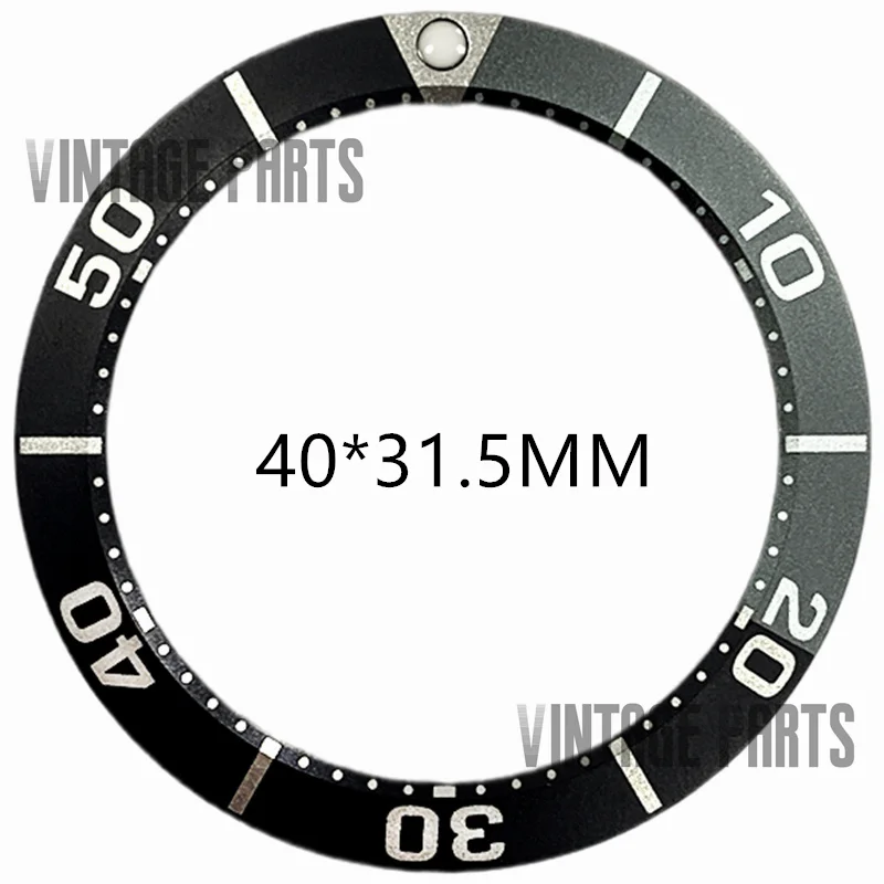 40*31.5Mm aluminum ocean flat bezel insert fit for seiko watch