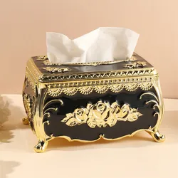 European-style retro drawer boxpaper tissue box paper drawer box napkin boxhome living roomcreative decoration crafts ornaments