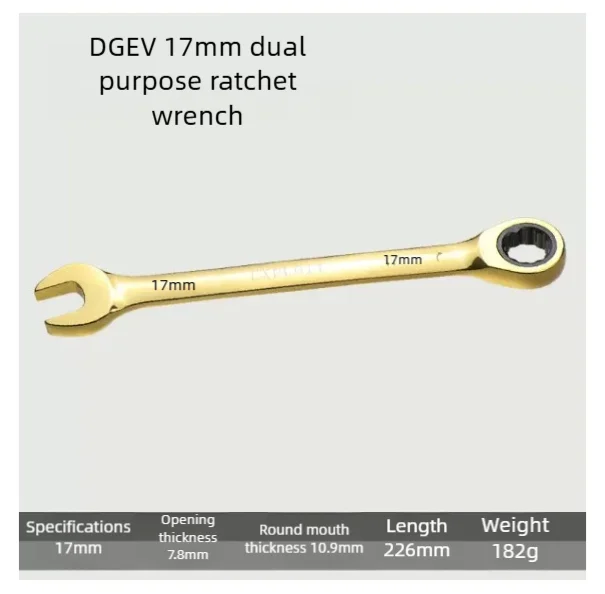 DGEV1-9pcs Universele Kleurrijke Multifunctionele Ratelsleutel Verstelbare Koppel Ratelsleutel Fiets Motorfiets Auto Reparatie Tool