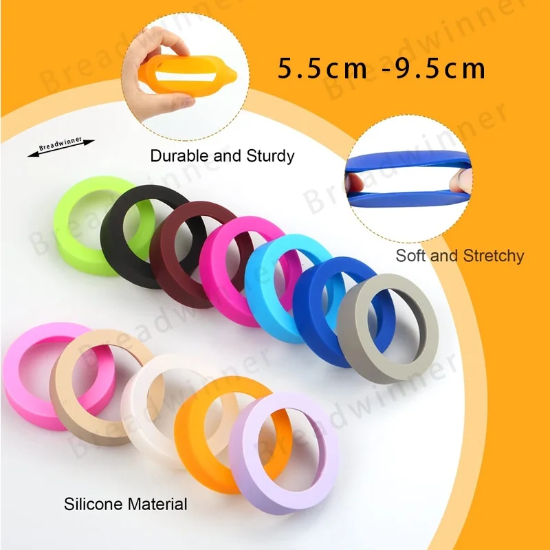 Universal water bottle silicone sleeve non-slip, drop-proof and scalding thermos thermos sleeve diameter 5.5-7.5 cm