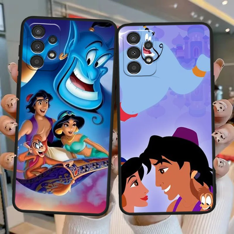 Disney Aladdin For Samsung A31 32 33 34 35 42 50 51 52 53 54 55 60 70 71 72 73 80 81 90 91 Black Phone Case Funda Soft Cover