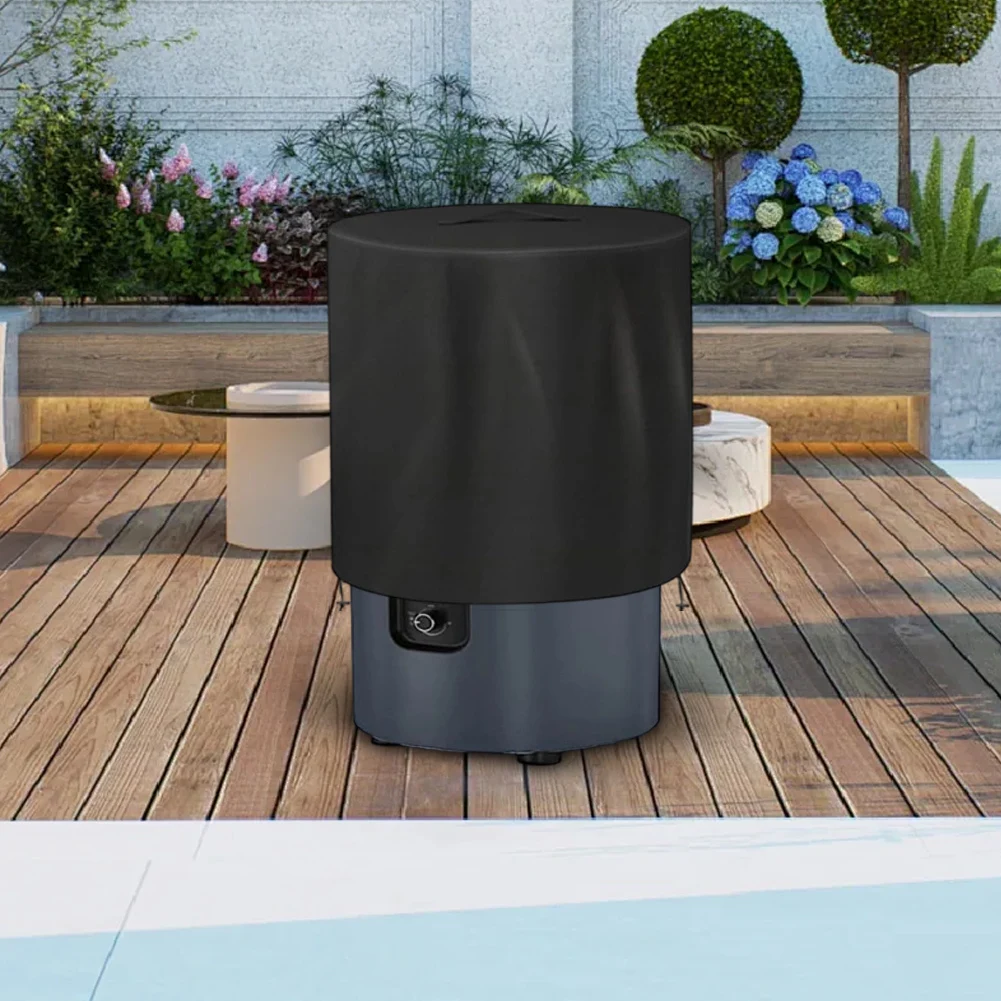 Fireside360 Stove Protective Cover 210D Oxford PVC Waterproof All Weather Shield Reinforced Seams Drawstring Hem Secure Fit