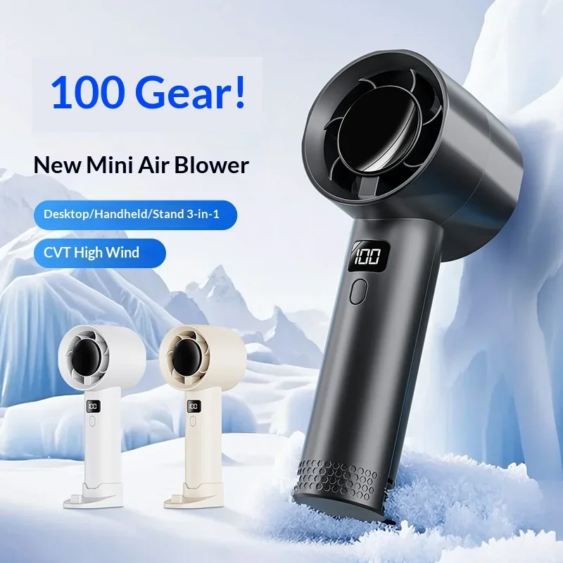 Handheld mini fan, powerful 1200mAh wind speed, convenient USB charging, suitable for travel, outdoor activities, and summer