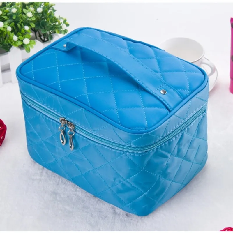 Cosmetic bag косметичка Quilted professional makeup organizer femal large capacity storage handbag travel toiletry cosmetic box