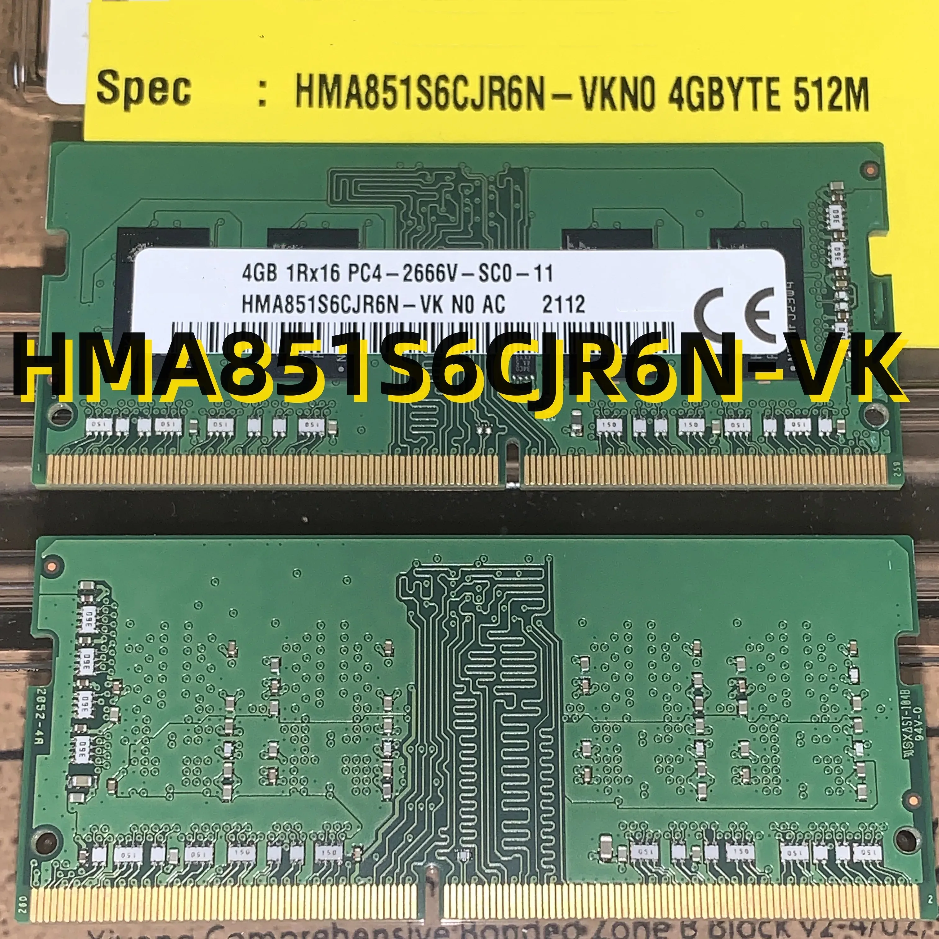 

HMA851S6CJR6N-VK 22 + память для ноутбука 4 Гб 1RX16 PC4-2666V SODIMM