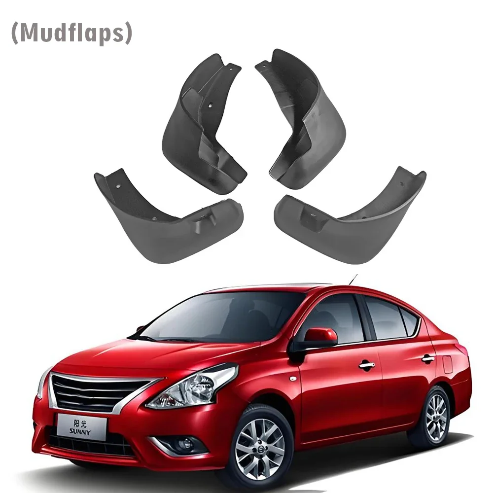 2011 2012 2013 2014 2015 2016 -2019 لنيسان صني N17 واقيات الطين درابزين الطين رفرف الحرس سبلاش واقيات الطين اكسسوارات السيارات 4 قطعة #4