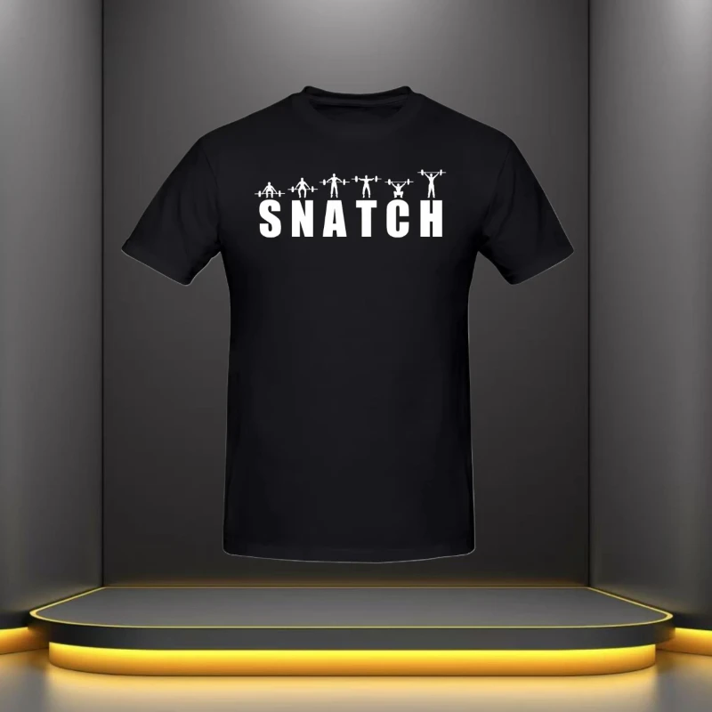 Snatch Essential animación diseño de disfraz fitness bomba gimnasio entrenamiento muscular Crossfit 100% algodón cuello redondo camisa top