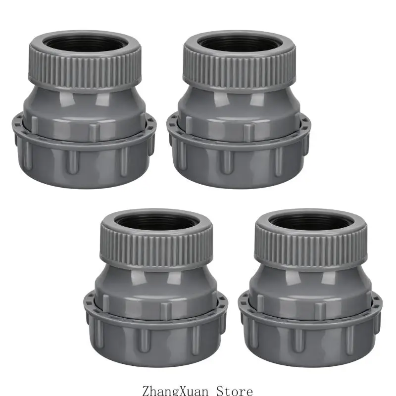 4er-Pack Spülbecken-Abflussadapter-Set mit Gewinde, 1-1/4 Zoll auf 1-1/2 Zoll Gleitgelenk-Adapter aus Polypropylen für – Detail 8