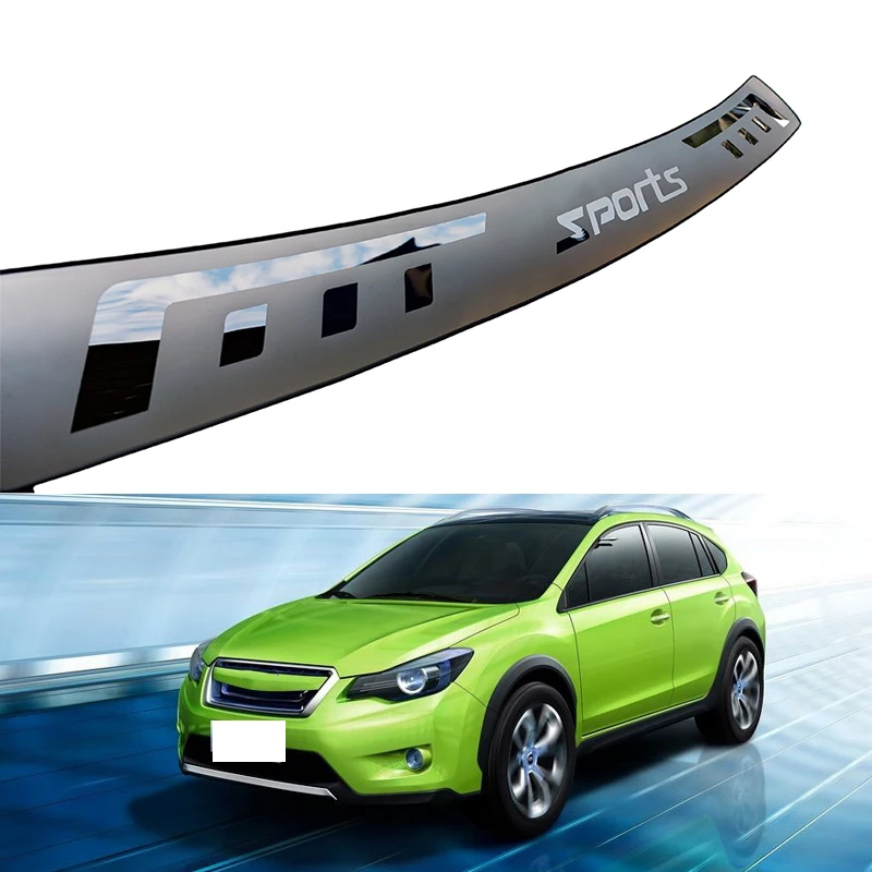 

Car Accessories Stainless Steel For Subaru XV Trunk Trim Rear Bumper Protector Door Sill Scuff Plate Stickers 2012 2013-2017