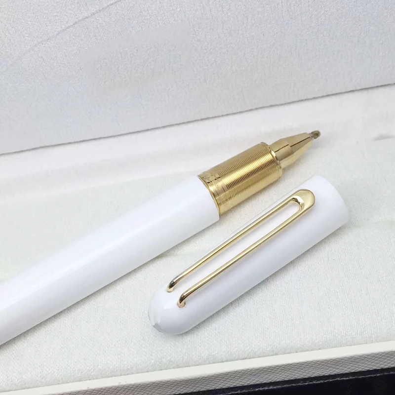 Lan Luxury serie M tappo di chiusura magnetico penna a sfera classica Rollerball scrittura di alta qualità MB liscio con stella bianca