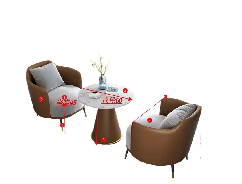 

Internet celebrity leisure reception office sofa, small round table