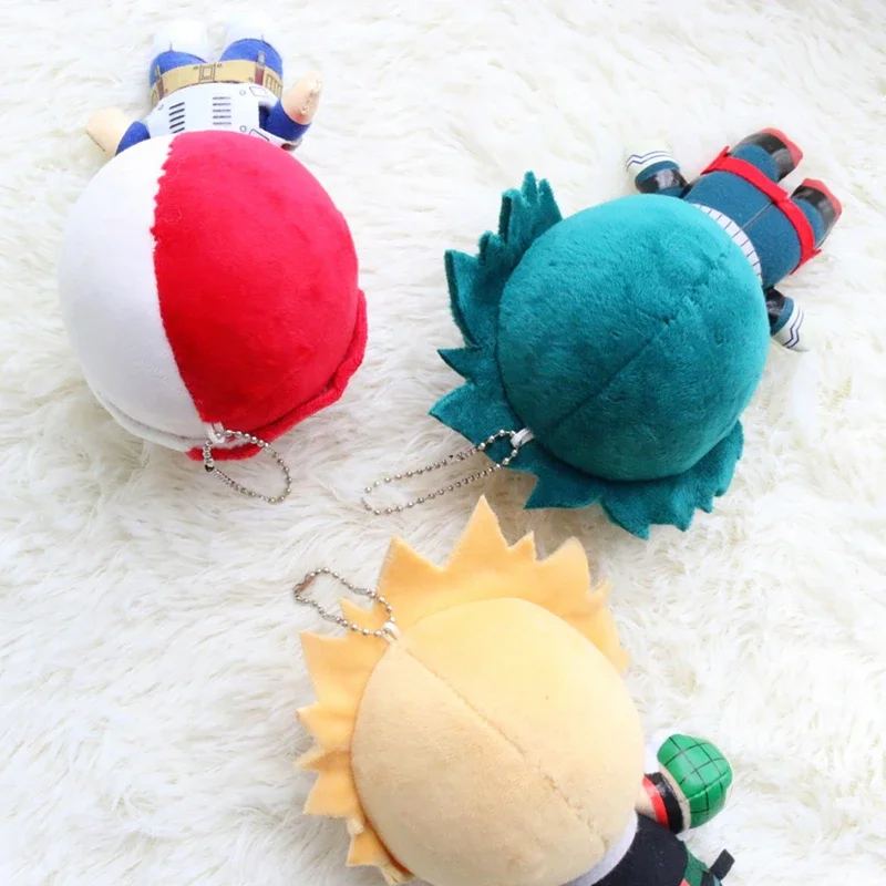 15CM My Hero Academia Anime Izuku Midoriya Katsuki Bakugou Shouto Todoroki pluszowy wisiorek zabawka miękka pluszowa lalka prezent