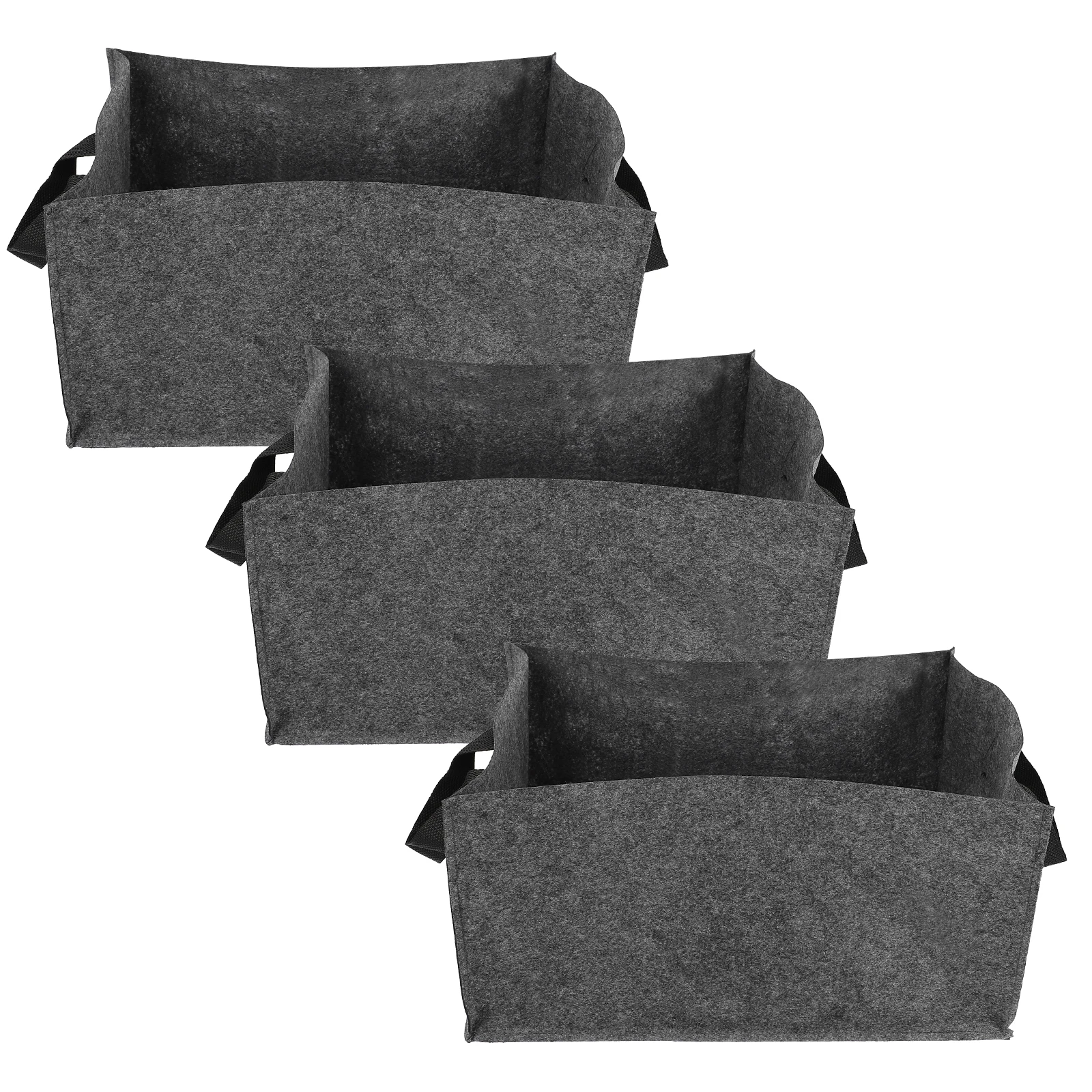 

3 Pcs Grow Bags Planting Container Breathable Fabric Nursery Bag Washable Reusable Vegetable Fruit Growth Planter Garden Balcony