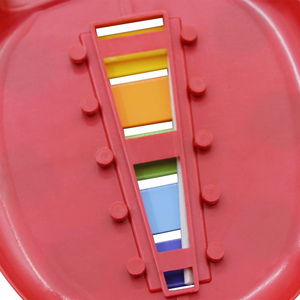 5-Note Colorful Aluminum Plate Xylophone Percussion Musical For Toddle Kids Ladybird Shaped Abs Base Safe Educational