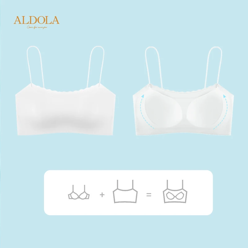 Atasan Tank Push Up wanita tanpa lengan seksi Bra Push Up atasan pendek rompi dasar Crop Top anak perempuan rompi dasar pakaian dalam Bra Lingerie