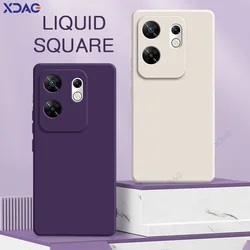 Original Square Liquid Silicone Phone Cases for Infinix Zero 30 InfinixZero30 4G 360 Soft Shockproof Back Cover Housing Armor