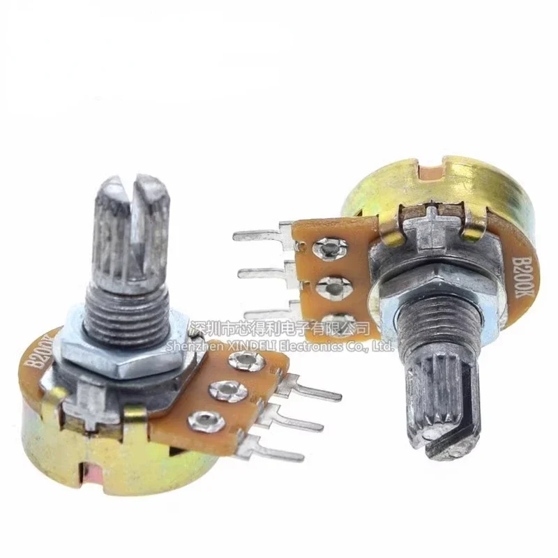 

10PCS 15mm WH148 3Pin 6Pin B1K B2K B5K B10K B20K B50K B100K B250K B500K B1M Potentiometer 1K 2K 5K 10K 20K 50K 100K 250K 500K 1M