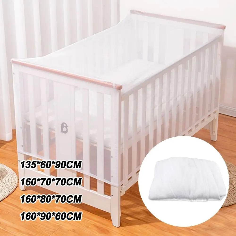 Mosquito Crib Mosquito Net Foldable Breathable Stroller Safety Tent Washable Full-face Cot Cover for Holidays Travel Summer view 2
