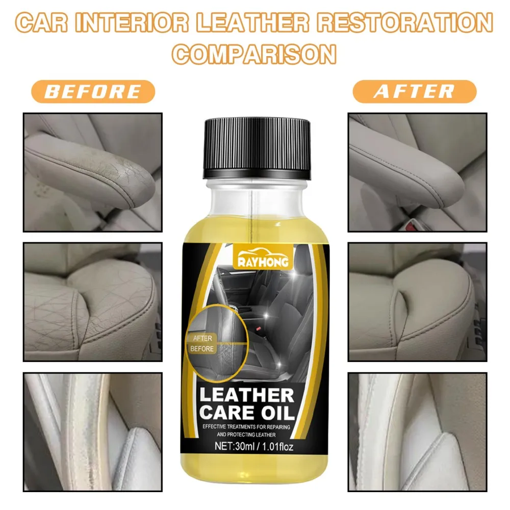 

30ML Car Interior Leather Nano Coating Agent Brightening Scratch Resistant Super Water-Skid Renovation Leather Care