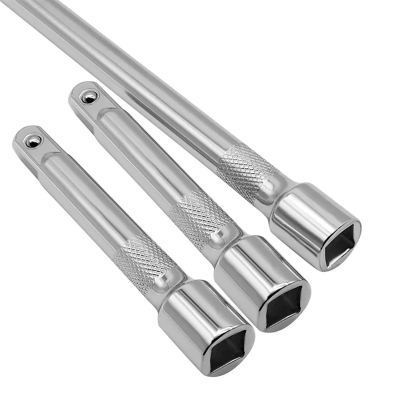 1Piece 75/125/250mm Long Extension Bar 1/2 Drive Ratchet Socket Extender Hand Tools Long Bar Steering Sleeve Connecting Rod Part