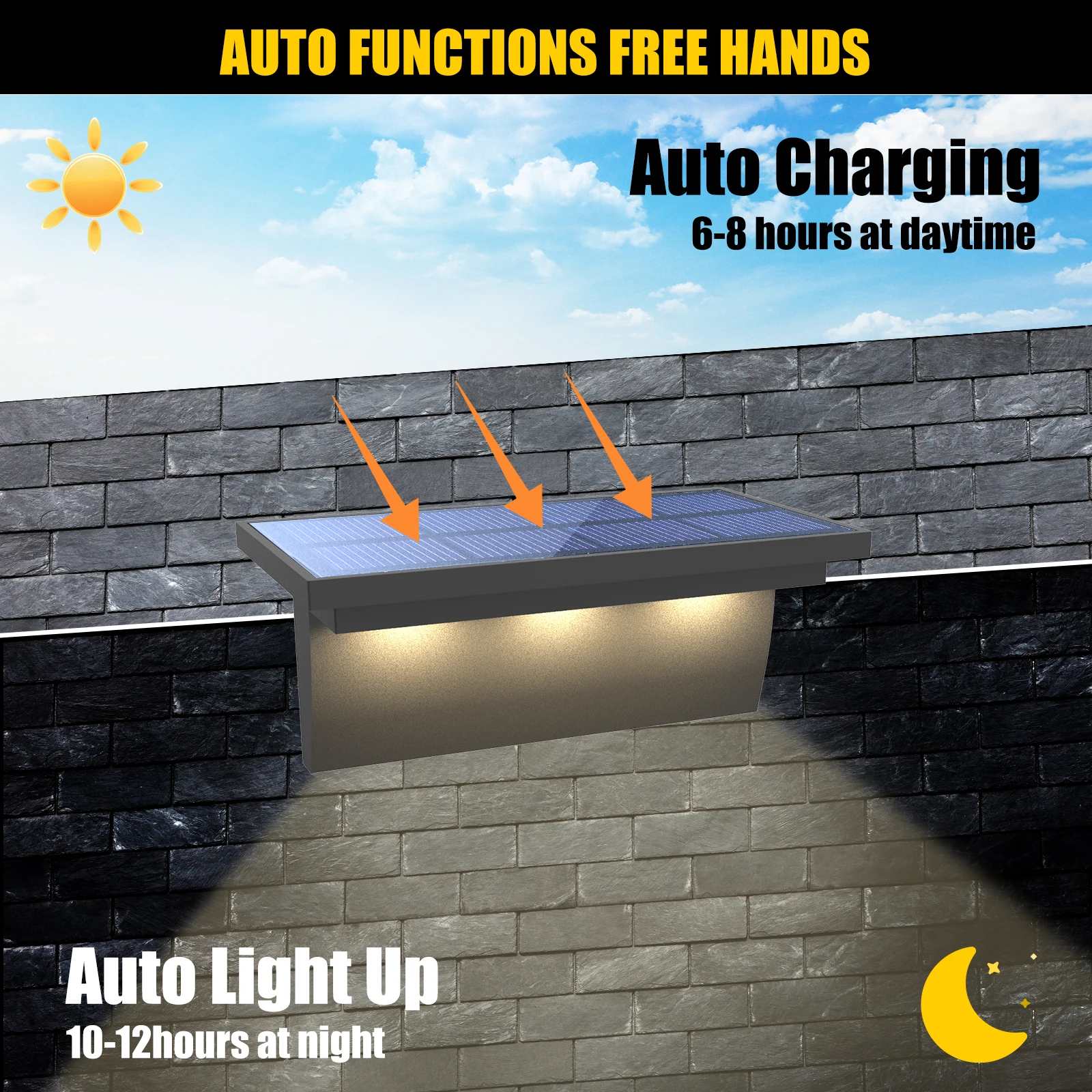 2/4 قطعة RGB LED في الهواء الطلق ضوء الشمس خطوة مصباح عدسة تصميم السوبر مشرق IP65 مكافحة سرقة أضواء لدرجات السلم إضاءة ديكوريّة #3