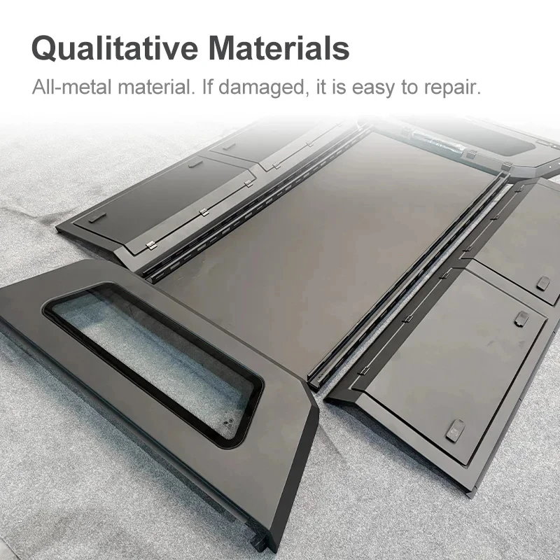 Hot Selling Car Accessories Special 5 Doors Aluminium Waterproof Hardtop Pickup Canopy 4WD Truck Bed Cover view 3