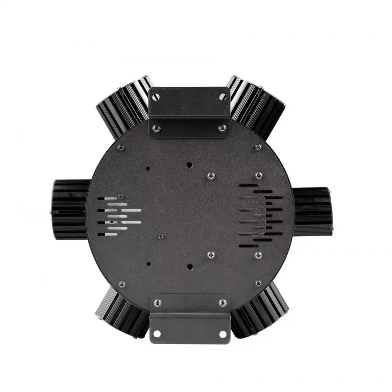 DJ Lights 6 Arm Bee Eyes LED Beam Moving Head Light Laser Effects DMX Stage Lighting for Disco Music Dance Party with RGBW 4in1