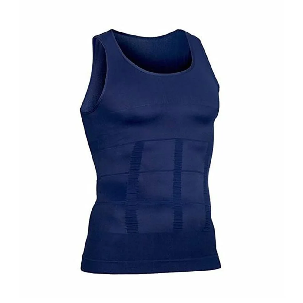 

Высококачественная компрессионная рубашка без рукавов, плотный легкий компрессионный жилет, мужское корректирующее белье для контроля живота