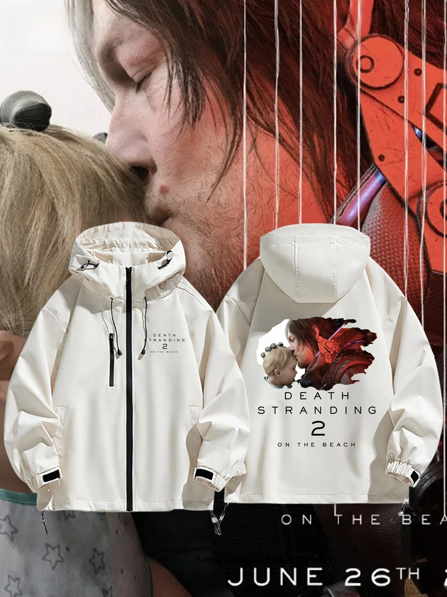 

Повседневная ветрозащитная куртка из полиэфирного волокна, дизайн «два в одном», модная осенне-зимняя куртка для мужчин и женщин