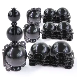 5PCS 5/8/12cm Black Plastic Plant Rooting Ball for Cuttage Grafting Sapling Garden Tree Aerial Rooting Propagation Breeding Box