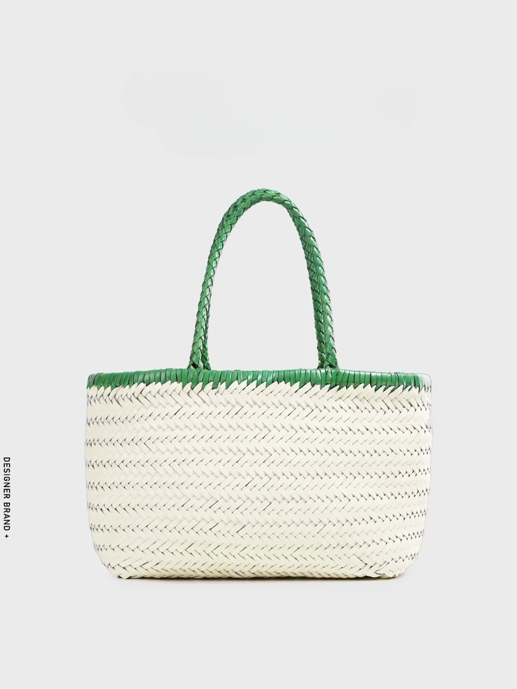 

Retro large-capacity shoulder portable high-end woven child and mother beach bag