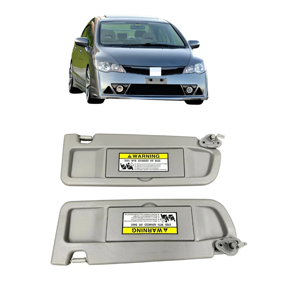 

Светло-серый солнцезащитный козырек левый и правый комплект для Honda Civic FD6 2006-2011, 2 шт., специально для автомобиля, полная форма, высококачественная зеркальная модель