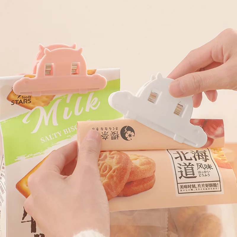 1 pz sacchetto di plastica per alimenti Clip cibo fresco mantenendo a prova di umidità vicino Clip Snack patatine fritte utensili da cucina di
